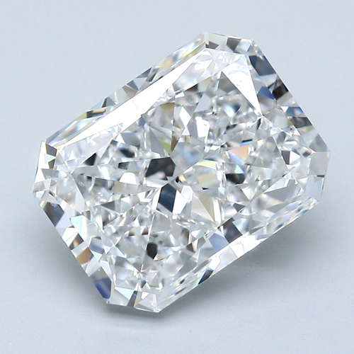 5.04 carat E-SI1 Natūralus Radiant Deimantas (1)