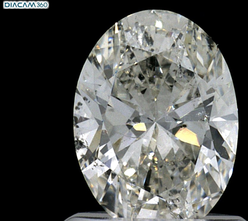 1.01 carat I-SI2 Natūralus Oval Deimantas (1)