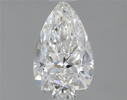 0.51 carat F-VVS1 Natūralus Pear Deimantas (1)