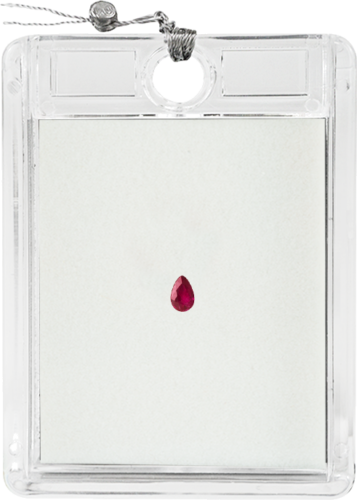 0,10 ct. Ruby drop shape F.H (1)