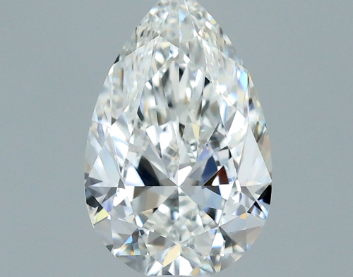 0.5 carat F-VVS2 Natūralus Pear Deimantas (1)