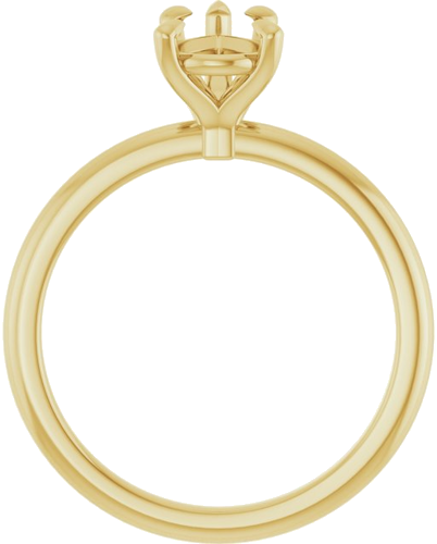 Sužadėtuvių Žiedas „Claw-Prong“ 10k yellow gold Pear 8mm x 6mm (2)