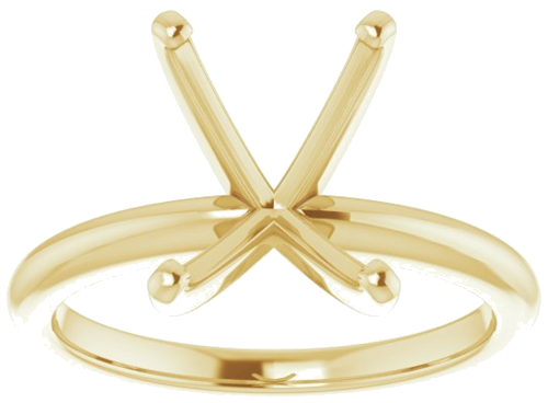 Sužadėtuvių Žiedas „Solitaire“ 585 Geltonojo Aukso Emerald 10mm x 8mm (3)