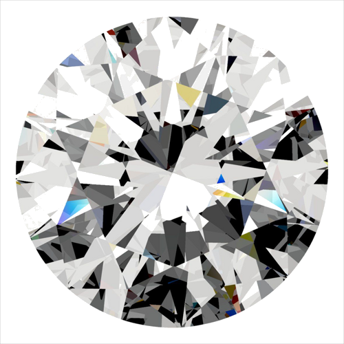 0.5 carat G-VS2 Excellent cut Natūralus Round Deimantas (1)