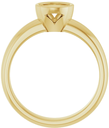 Sužadėtuvių Žiedas „Bezel-Set Solitaire“ 14k yellow gold Round 6mm (2)