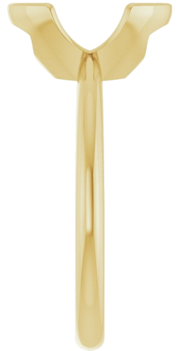 Sužadėtuvių Žiedas „Half-Bezel“ 14k yellow gold Oval 10mm x 8mm (4)