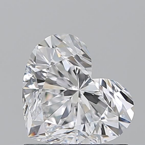 1.01 carat D-VVS2 Natūralus Heart Deimantas (1)