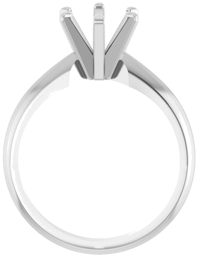 Sužadėtuvių Žiedas „Solitaire“ 14k white gold Oval 9mm x 7mm (2)
