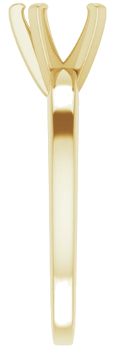 14K Yellow 6x6 mm Heart Solitaire Engagement Ring Mounting (4)