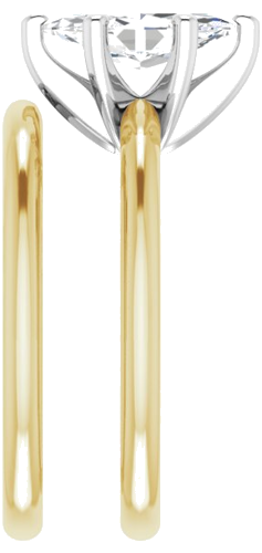 Sužadėtuvių Žiedas 18k yellow/white gold Marquise 10mm x 5mm (9)