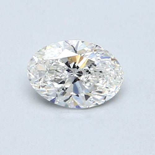 0.6 carat G-SI1 Natūralus Oval Deimantas (1)