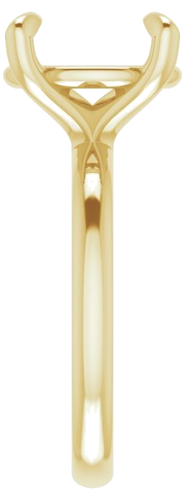 Sužadėtuvių Žiedas „Solitaire“ 750 Geltonojo Aukso Oval 12mm x 10mm (4)