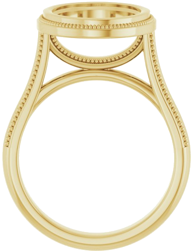 Sužadėtuvių Žiedas „Bezel-Set Solitaire“ 14k yellow gold Oval 12mm x 10mm (2)