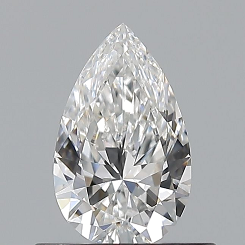 0.5 carat E-VVS2 Natūralus Pear Deimantas (1)
