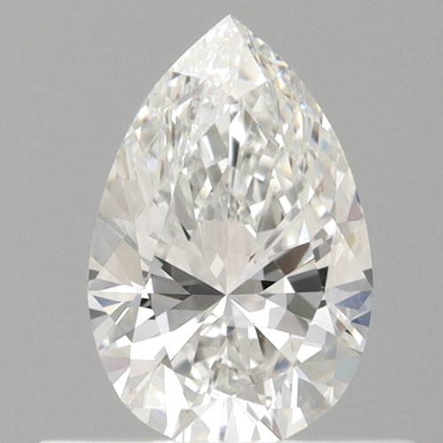 0.5 carat E-VS2 Natūralus Pear Deimantas (1)