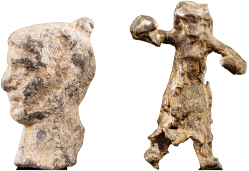 Bronze Votive Figurines from Ancient Rome (Pair) (1)