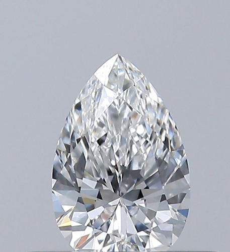 0.3 carat F-VVS2 Natūralus Pear Deimantas (1)