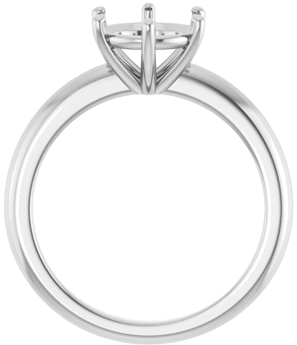 Sužadėtuvių Žiedas 14k white gold Round 8.2mm (2)