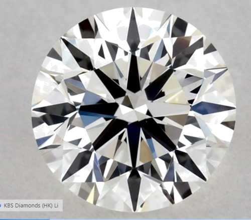 0.55 carat H-VVS2 Excellent cut Natūralus Round Deimantas (1)