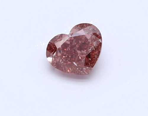 0.38 carat Fancy Deep Pink-SI2 Natūralus Heart Deimantas (1)