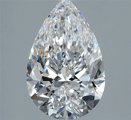 1.3 carat F-VS1 Natūralus Pear Deimantas (1)