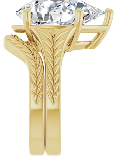 Sužadėtuvių Žiedas „Solitaire“ 14k yellow gold Pear 16mm x 12mm (9)