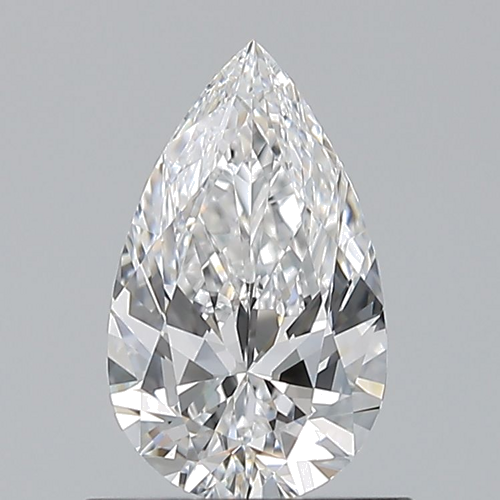 0.7 carat D-IF Natūralus Pear Deimantas (1)