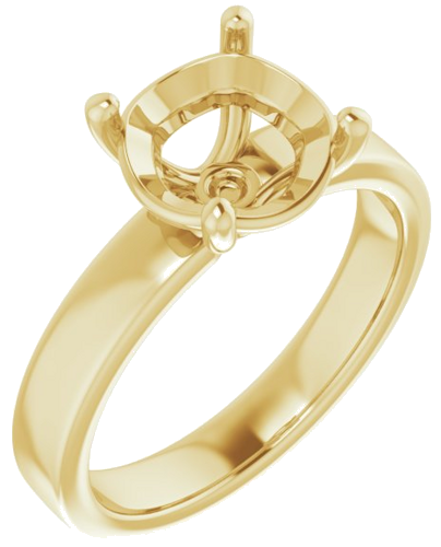Sužadėtuvių Žiedas „Solitaire“ 14k yellow gold Round 8.8mm (1)