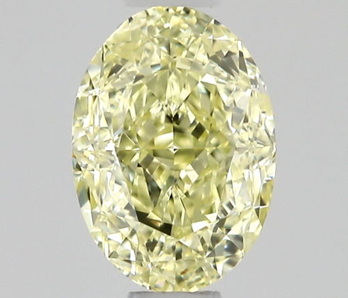 0.52 carat Fancy Light Yellow-IF Natūralus Oval Deimantas (1)