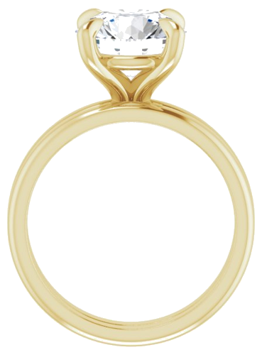 Sužadėtuvių Žiedas „Solitaire“ 10k yellow gold Round 9.4mm (7)