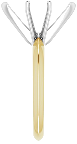 Sužadėtuvių Žiedas „V-End Light Solitaire“ 585 Baltojo Ir Geltonojo Aukso Marquise 15mm x 7mm (4)