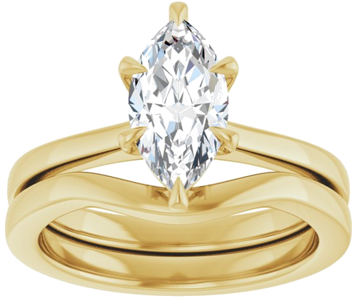 Sužadėtuvių Žiedas „Claw-Prong“ 14k yellow gold Marquise 10.5mm x 5.5mm (8)