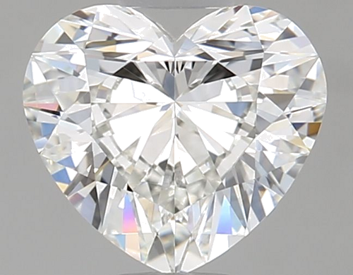 0.72 carat H-VVS2 Natūralus Heart Deimantas (1)