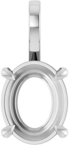 Pakabukas „Solitaire“ 925 Sidabro Oval 10mm x 8mm (1)
