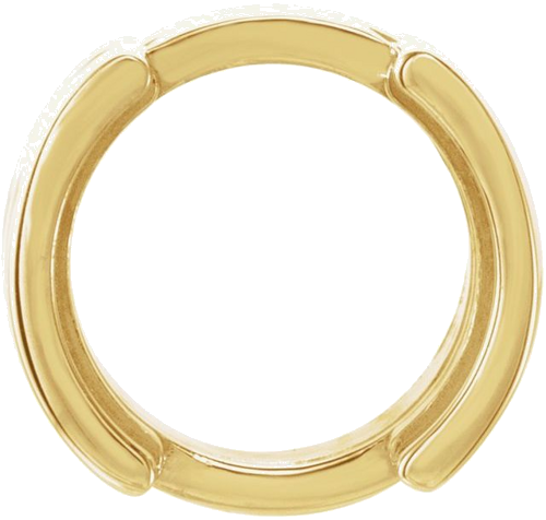 Pakabukas „Round Half-Bezel Slide“ 14k yellow gold Round 3.4mm (1)