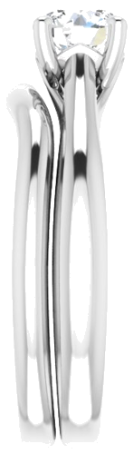 Sužadėtuvių Žiedas „Solitaire“ 950 Platinos Round 5.5mm (9)