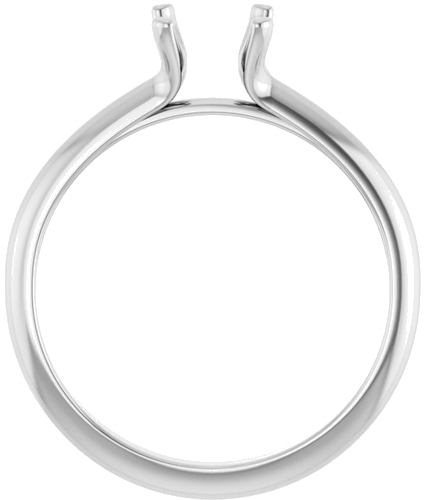 Sužadėtuvių Žiedas „Solitaire“ 14k white gold Square 5mm (2)