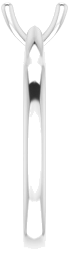 14K White 5.8 mm Round Solitaire Engagement Ring Mounting (4)