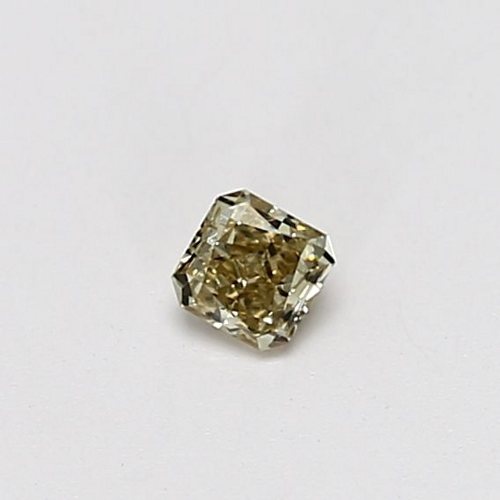 0.15 carat Fancy Brownish Greenish Yellow-SI1 Natūralus Radiant Deimantas (1)