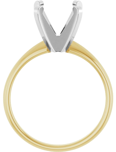 Sužadėtuvių Žiedas „Solitaire“ 14k yellow/white gold Round 10mm (2)