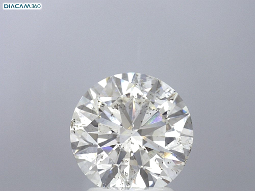 3.01 carat K-SI2 Excellent cut Natūralus Round Deimantas (1)