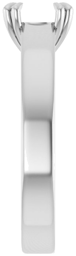 Sužadėtuvių Žiedas „Solitaire“ 585 Baltojo Aukso Round 7mm (4)