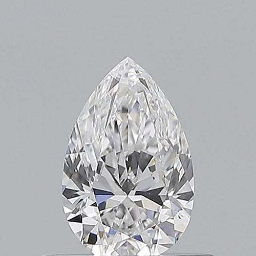 0.5 carat D-VVS2 Natūralus Pear Deimantas (1)