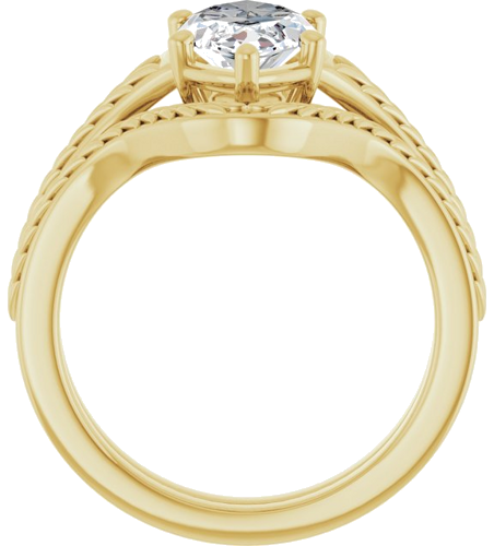 Sužadėtuvių Žiedas „Solitaire“ 14k yellow gold Marquise 13mm x 6.5mm (7)