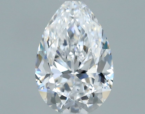 0.4 carat D-VVS2 Natūralus Pear Deimantas (1)