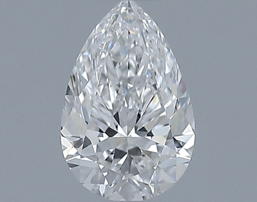 0.61 carat F-VVS1 Natūralus Pear Deimantas (1)