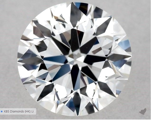 0.5 carat E-VS2 Excellent cut Natūralus Round Deimantas (1)