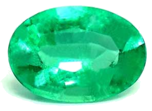 0.63 carat GREEN Oval Smaragdas (1)