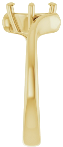 Sužadėtuvių Žiedas „Solitaire Bypass“ 14k yellow gold Round 6.5mm (4)