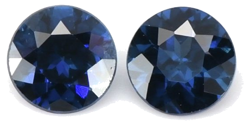 0.46 carat BLUE Round Safyras (1)